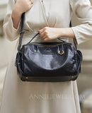 Genuine Leather Crossbody Purse Real Medium Leather Crossbody Bag Womens - Annie Jewel