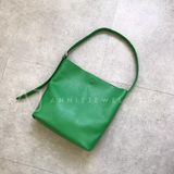 green Leather Hobo Bag Soft Leather Hobo Bag Women's Hobo Shoulder Bags