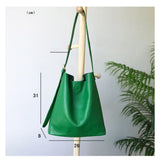 Women's Leather Hobo Bags green Soft Leather Hobo Purse Leather Hobo Bucket Bag