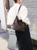 Women's Hobo Shoulder Bags Small Hobo Bag Leather Hobo Bucket Bag 