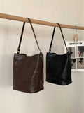 Women's Black Leather Hobo Tote Bag Black Hobo Shoulder Bag Hobo Bucket Bag 