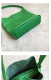 Green Leather Hobo Bag Soft Leather Hobo Bag Women's Hobo Shoulder Bags