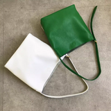 Women's Leather Hobo Bags white Soft Leather Hobo Purse Leather Hobo Bucket Bag