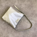 silver Leather Hobo Bag Soft Leather Hobo Bag Women's Hobo Shoulder Bags