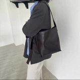 Women's Black Leather Hobo Tote Bag Black Hobo Shoulder Bag Hobo Bucket Bag 