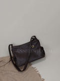 Leather Hobo Purses With Outside Pockets leather Hobo Bag With Zipper Womens - Annie Jewel
