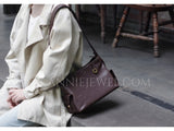 Genuine Leather Hobo Bags For Women Cowhide Hobo Purse Best Leather Hobo Bags - Annie Jewel