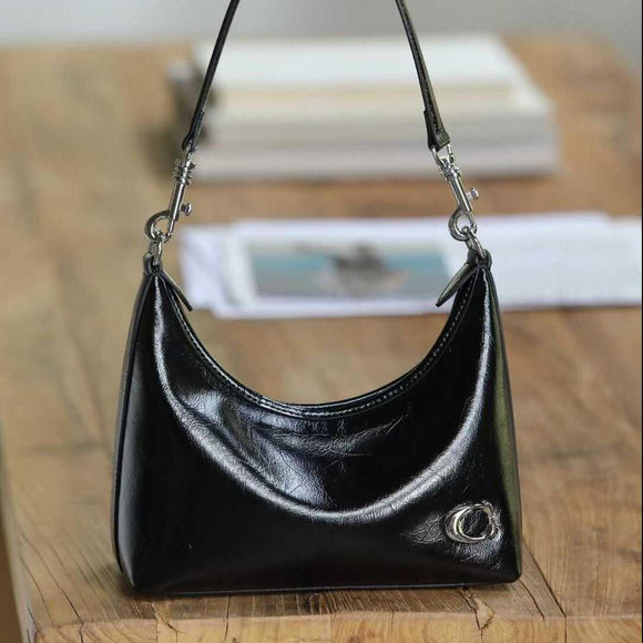 Women's Small Leather Hobo Bags Zip Hobo Bag Leather Hobo Shoulder Bags 