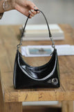 Women's Small Leather Hobo Bags Zip Hobo Bag Leather Hobo Shoulder Bags 