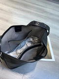 Women's Black Leather Hobo Tote Bag Black Hobo Shoulder Bag Hobo Bucket Bag 