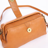 Women's Genuine Leather Small Crossbody Bag Purse Leather Small Frame Bag 