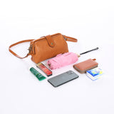 Women's Genuine Leather Small Crossbody Bag Purse Leather Small Frame Bag 