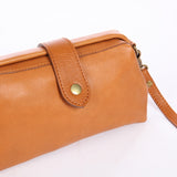 Women's Genuine Leather Small Crossbody Bag Purse Leather Small Frame Bag 