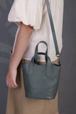 Small genuine leather tote handbags