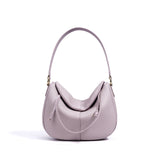 grey Leather Shoulder Bag Genuine Leather Over The Shoulder Bag Womens