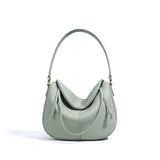 mint green Leather Shoulder Bag Genuine Leather Over The Shoulder Bag Womens