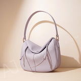 purple Slouchy Leather Hobo Bag Soft Leather Slouchy Hobo Bag Ladies Leather Hobo Bag 