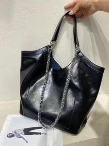 Womens Patent Leather Tote Bag Leather Over The Shoulder Purse 