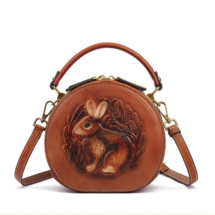 JILLSTUART◆NEW PAPER SMALL LOGO COWHIDE ROUND BAG JILLSTUART◇NEW PAPER SMALL LOGO COWHIDE ROUND BAG
