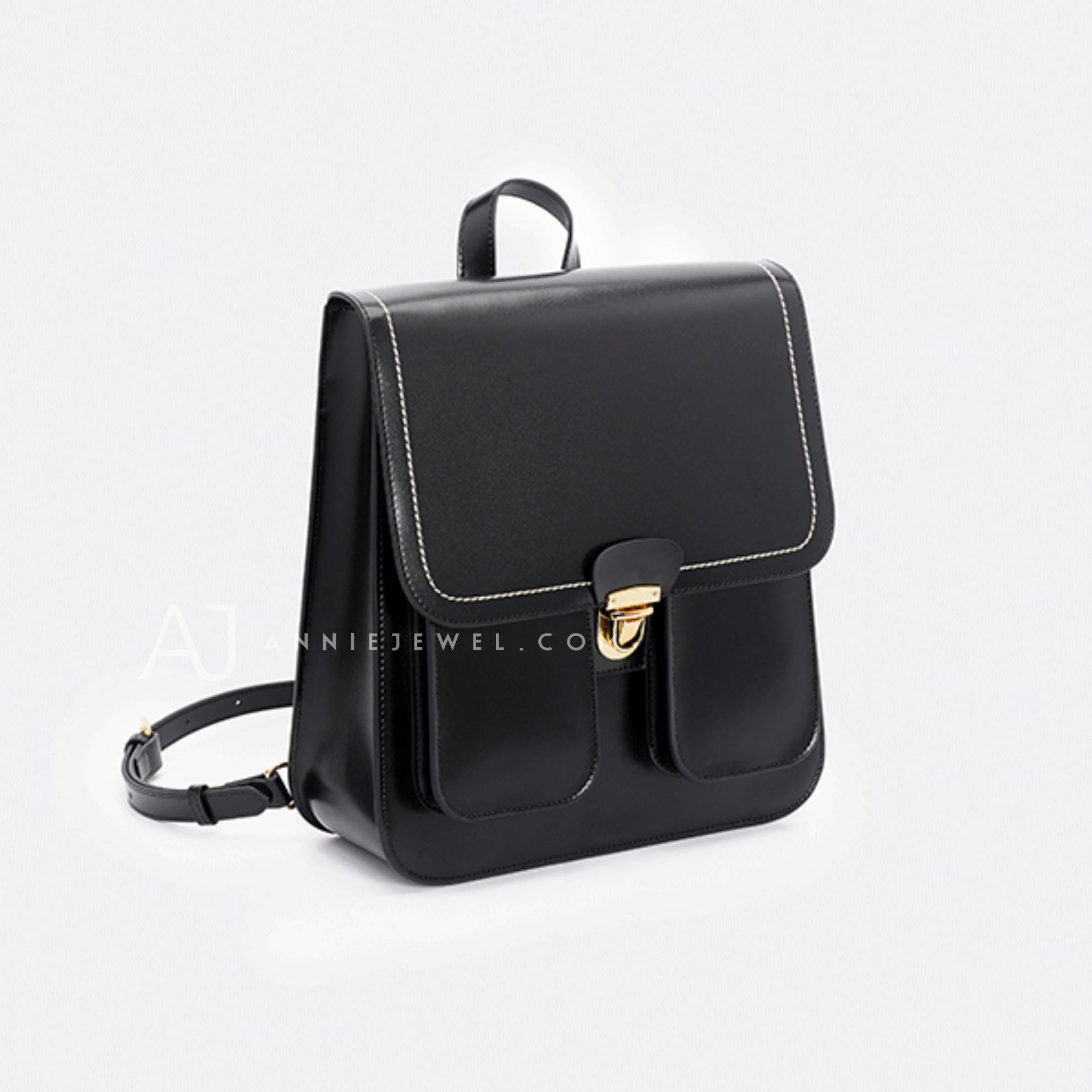 Small Brown Leather Backpack Womens Genuine Leather Satchel Backpack