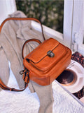 Women's tan Leather Satchel Genuine Leather Satchel Crossbody Bag 