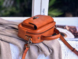 Women's Brown Leather Satchel Genuine Leather Satchel Crossbody Bag 