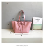 Genuine Leather Tote Bag Pink Leather Shopper Tote Soft Leather Ladies Purse 