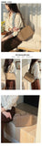 Khaki Medium Leather Shoulder Bag Cowhide Shoulder Bag Womens - Annie Jewel