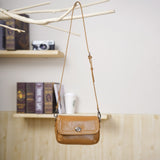 Tan Leather Small Satchel