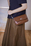 Brown Leather Small Satchel