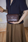 Brown Leather Small Satchel