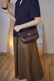 Brown Leather Small Satchel