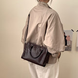 Genuine Leather Bags For Women Genuine Leather Tote brown Leather Crossbody Bag - Annie Jewel
