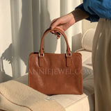 Genuine Leather Bags For Women Genuine Leather Tote cognac Leather Crossbody Bag - Annie Jewel