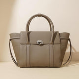 Gray Leather Tote Satchel Tote Bag Womens Leather Tote Handbags 