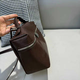 Brown Leather Vanity Purse Crossbody Bag Women's Satchel Purse 