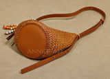 tan Woven Leather Shoulder Bag Woven Leather Hobo Bag Leather Woven Hobo Bag Womens 