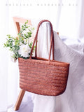 brown Leather Woven Tote Bag Woven Tote Bag Leather Womens 