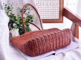 Leather brown woven purse brown tote purse brown leather tote purse womens