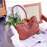 brown Leather Woven Tote Bag Woven Tote Bag Leather Womens 