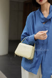 Black Structured Leather Handbag Top Handle Leather Rectangular Crossbody Bag Womens
