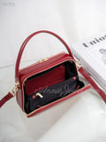 Black Structured Leather Handbag Top Handle Leather Rectangular Crossbody Bag Womens