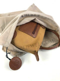 Lightweight Nylon Leather Trim Mini Handbag Small Nylon Purse With Front Zip Pocket Womens