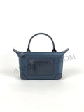 Lightweight Nylon Leather Trim Mini Handbag Small Nylon Purse With Front Zip Pocket Womens