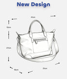 Lightweight Work Tote Bag For Women Nylon Tote With Front Zipper Pocket Womens 