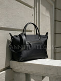 Lightweight Work Tote Bag For Women gray Nylon Tote With Front Zipper Pocket Womens 