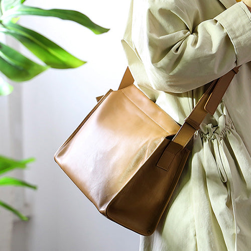 Medium Square Leather Hobo Bag Form Bag Purse For Ladies