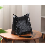 genuine Leather black Hobo Bag black Hobo Purse Womens