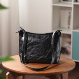 black leather purse hobo women's 