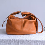 Womens Leather Cargo Bag medium satchel bag Hobo Pocketbooks